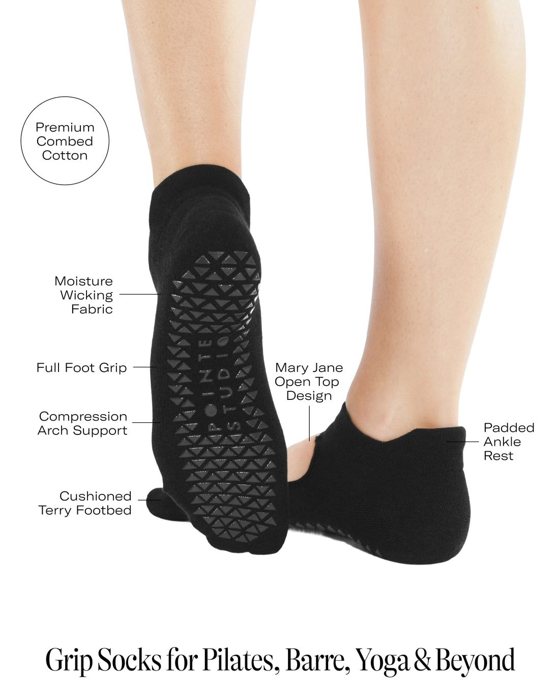 Pointe Studio Dames Happy Full Foot Antislipsokken