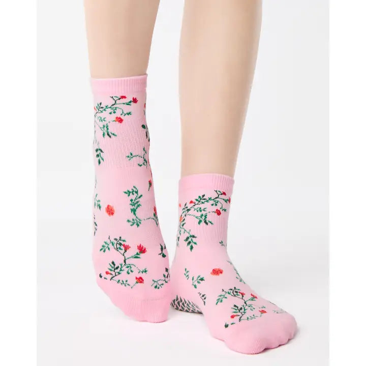 Pointe Studio Dames Rose Garden Enkel Grip Sok