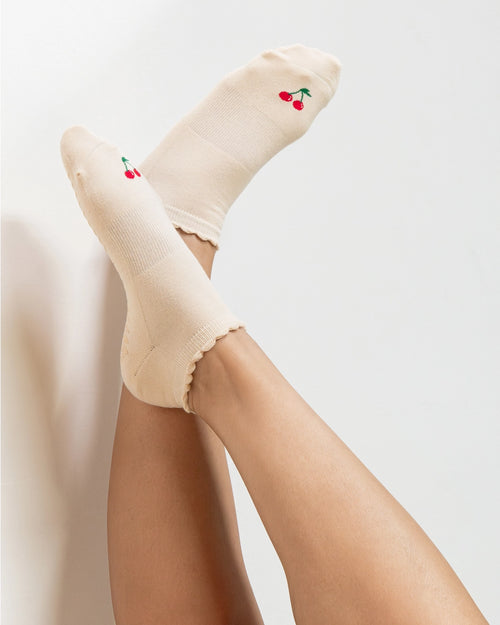 Pointe Studio Dames Cherry Antislipsokken