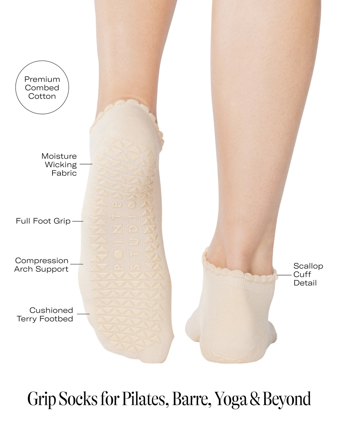 Pointe Studio Dames Cherry Antislipsokken
