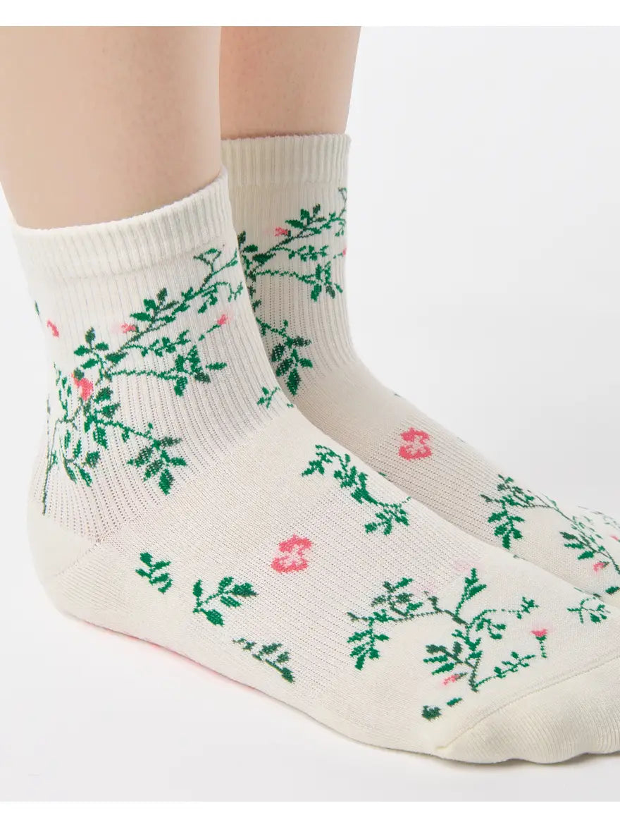 Pointe Studio Dames Rose Garden Enkel Grip Sok