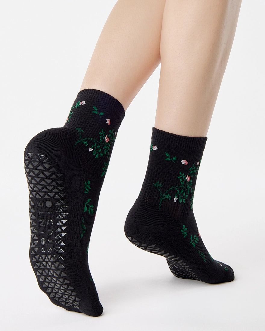 Pointe Studio Dames Rose Garden Enkel Grip Sok