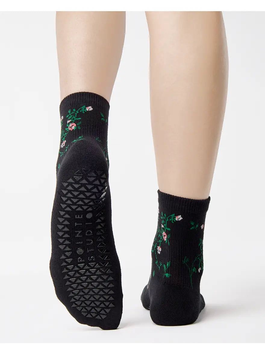 Pointe Studio Dames Rose Garden Enkel Grip Sok